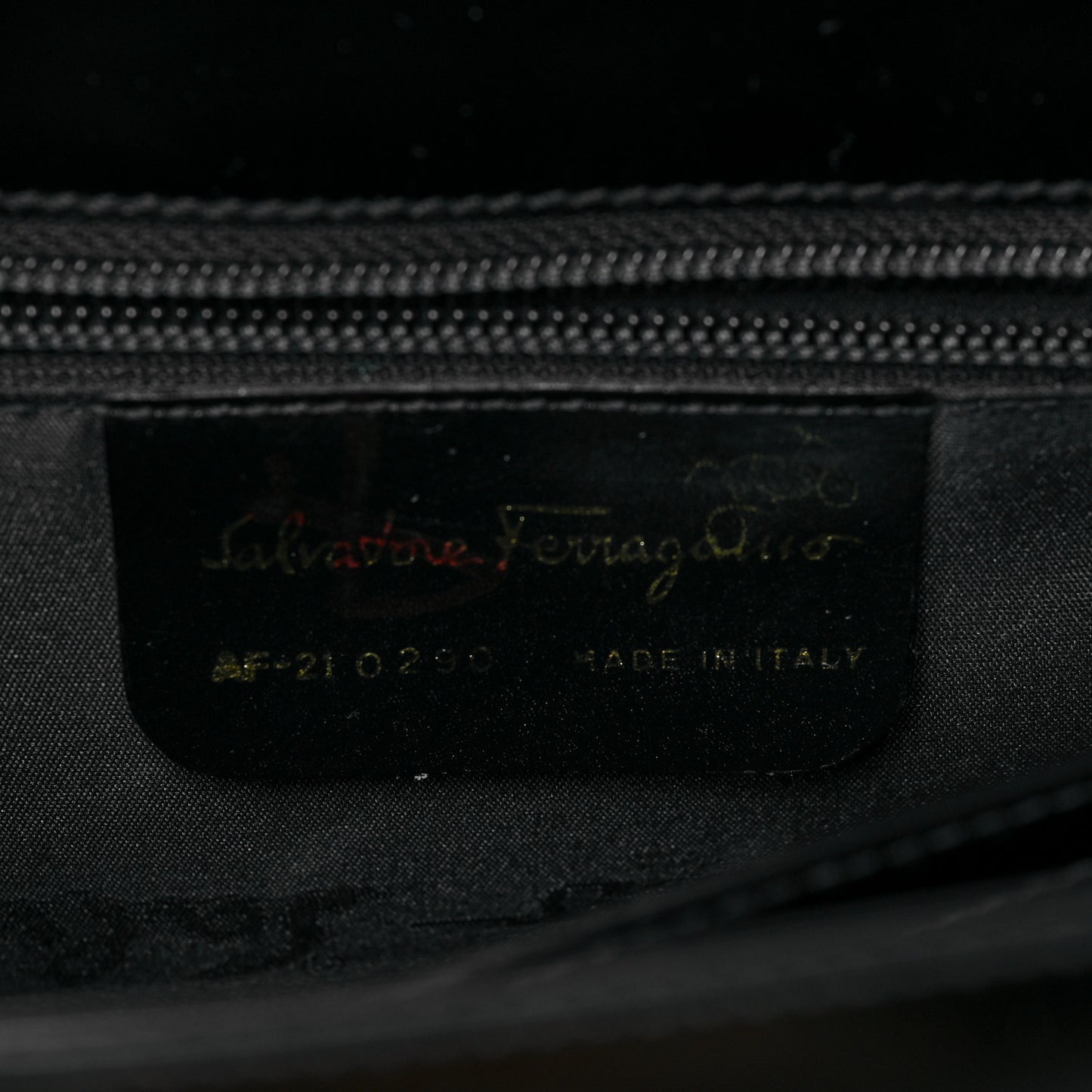 Brushed Off Calfskin Iconic Large Top Handle Bag Black