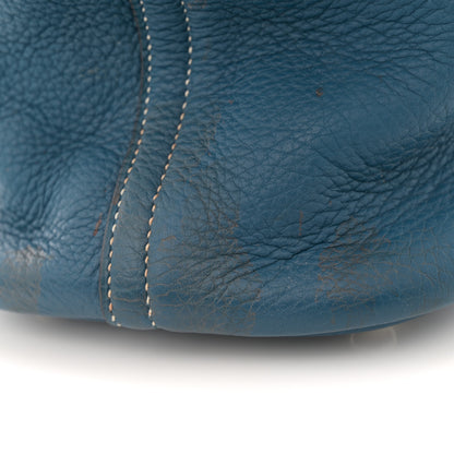 Hermes Taurillon Clemence Bolide 35 Bleu Agate 23 of 23
