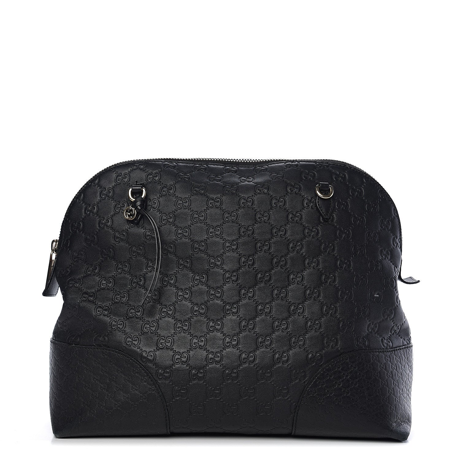 Gucci Guccissima Medium Bree Shoulder Bag Black 1 of 16