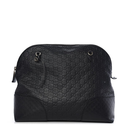 Gucci Guccissima Medium Bree Shoulder Bag Black 1 of 16