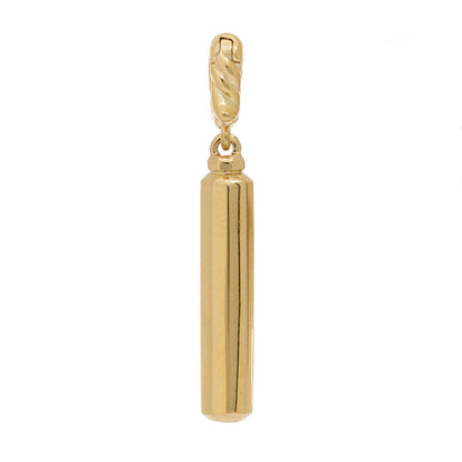 David Yurman 18K Yellow Gold Diamond Lexington Barrel Amulet Pendant 3 of 4