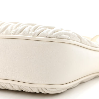 Miu Miu Nappa Matelasse Shoulder Bag White 10 of 10
