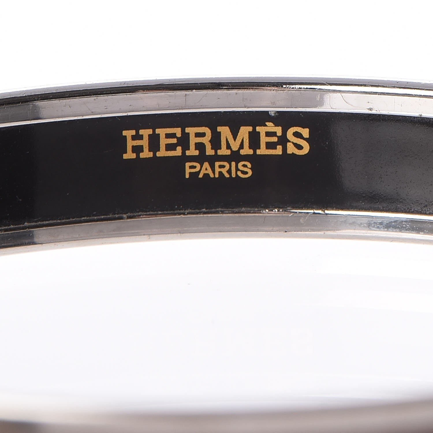 Hermes Enamel Narrow Printed Brandenburgs Bracelet 65 4 of 5