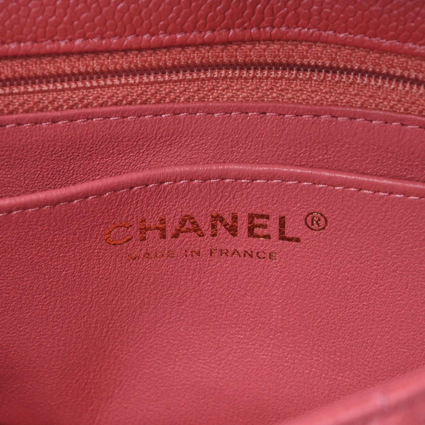 Caviar Quilted Mini Rectangular Flap Pink