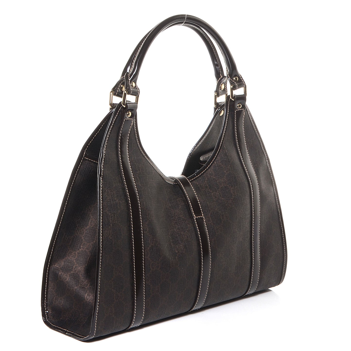 GG Plus Monogram Medium Joy Shoulder Bag Dark Brown