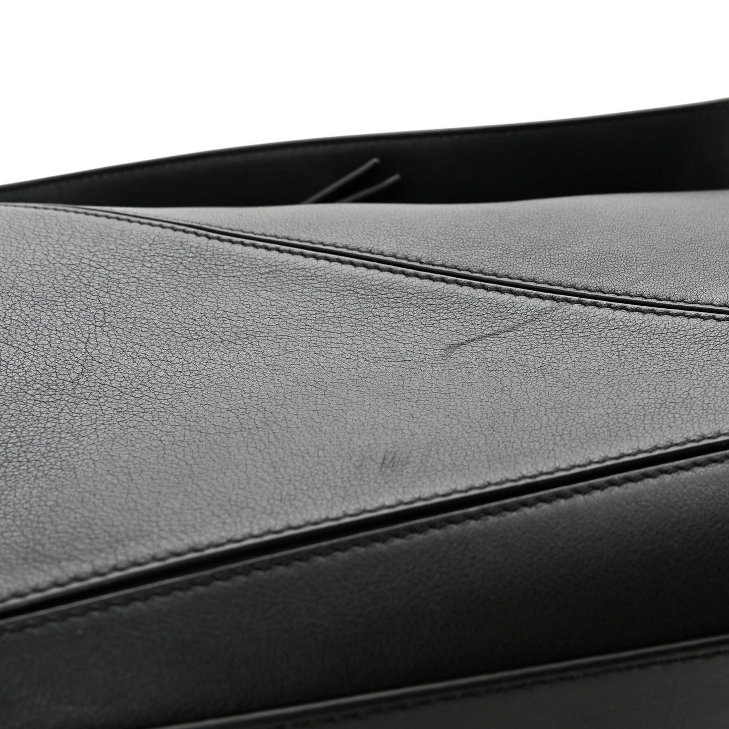 Calfskin Medium Puzzle Bag Black