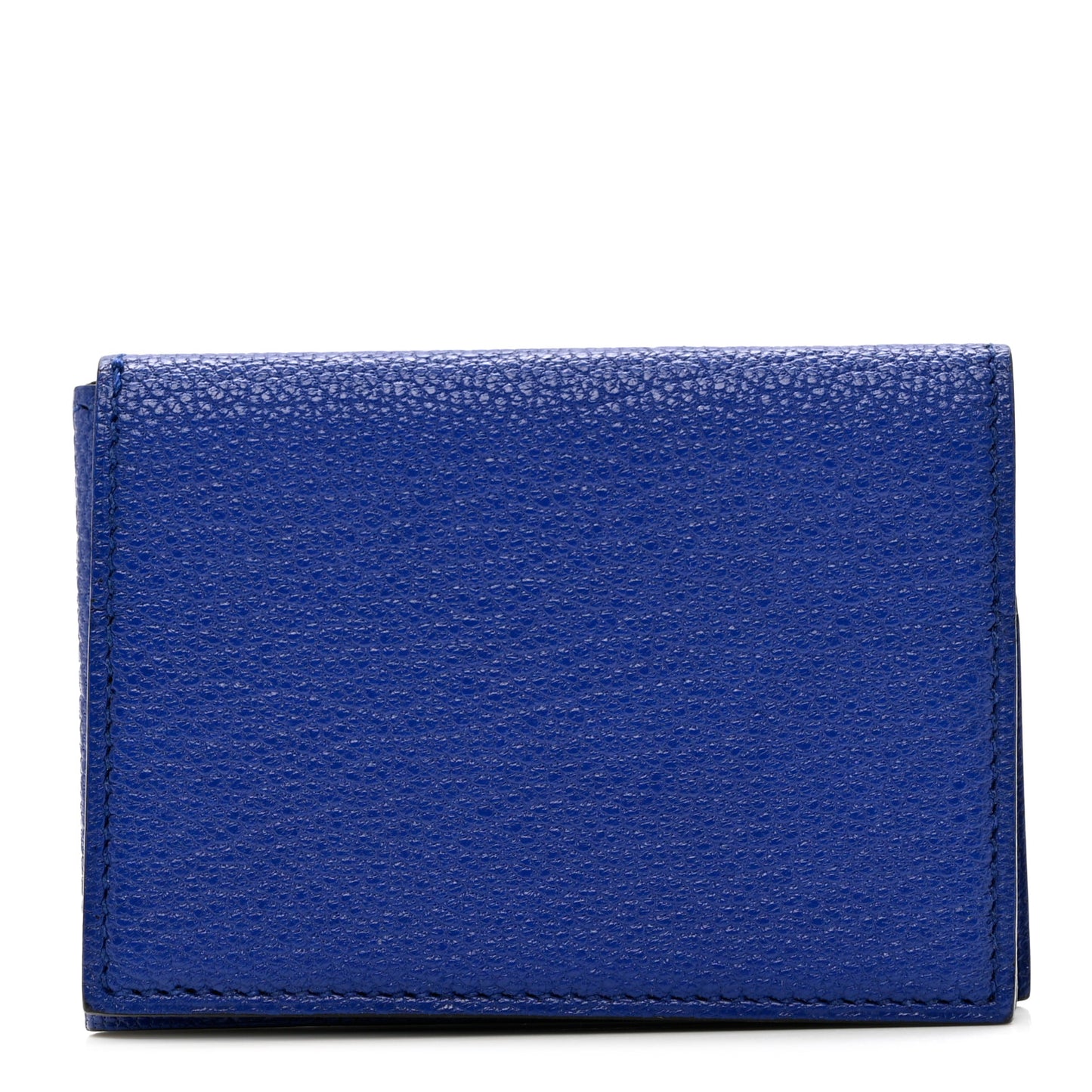 Chevre Mysore Guernesey Card Case Bleu Electrique