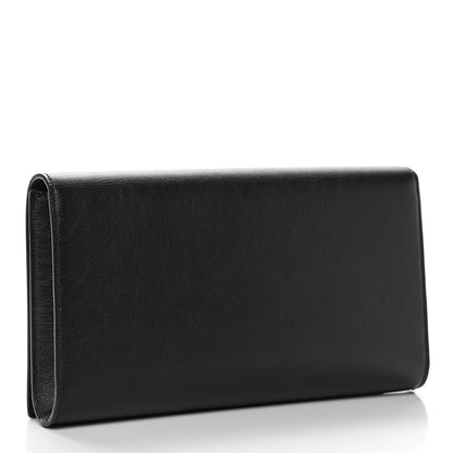 Saint Laurent Calfskin Monogram Large Belle De Jour Clutch Black 4 of 7