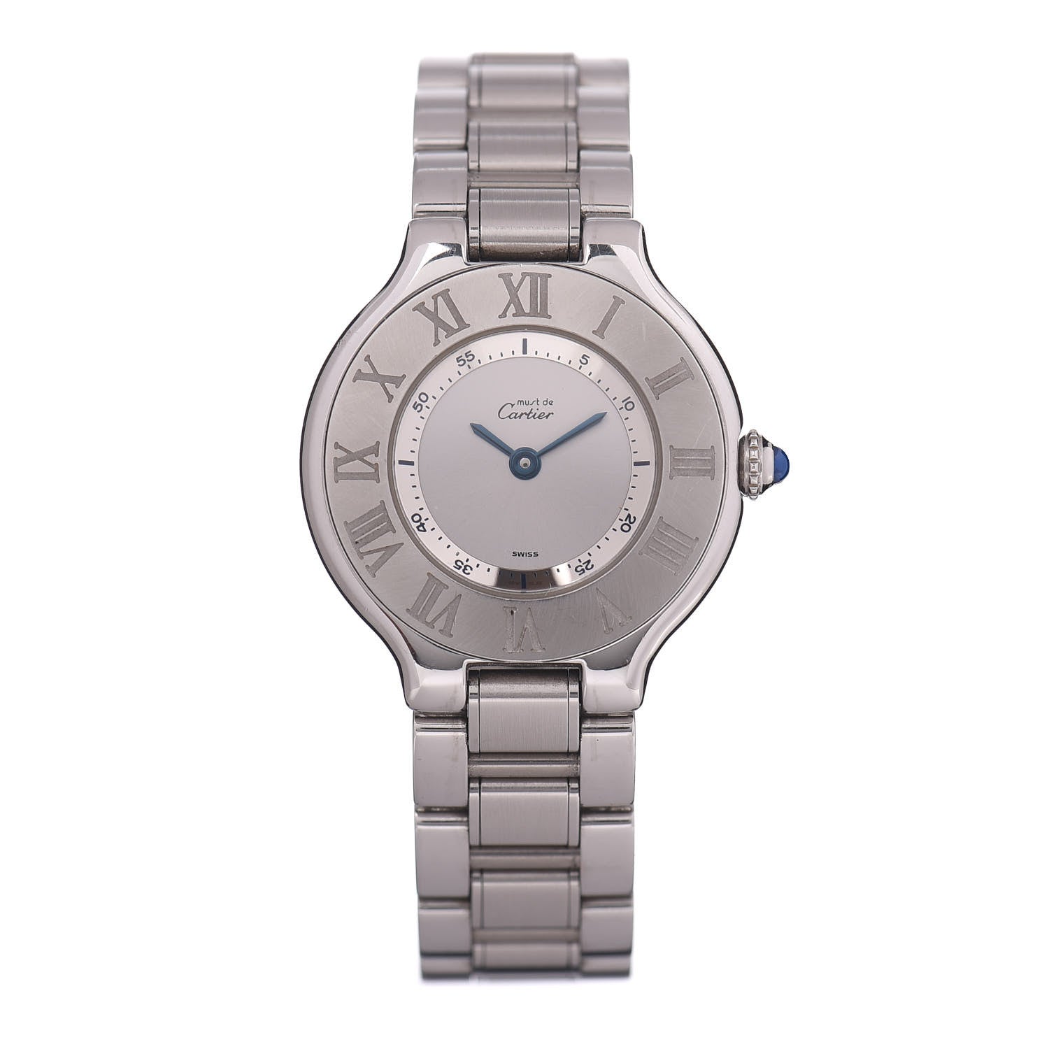 Cartier Stainless Steel 28mm Must De 21 Quartz Watch 1 of 4