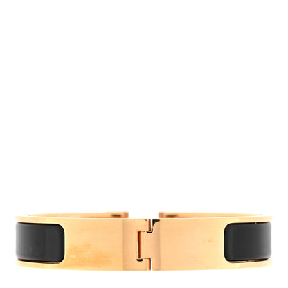 Hermes Enamel Narrow Clic Clac H Bracelet GM Black 2 of 3