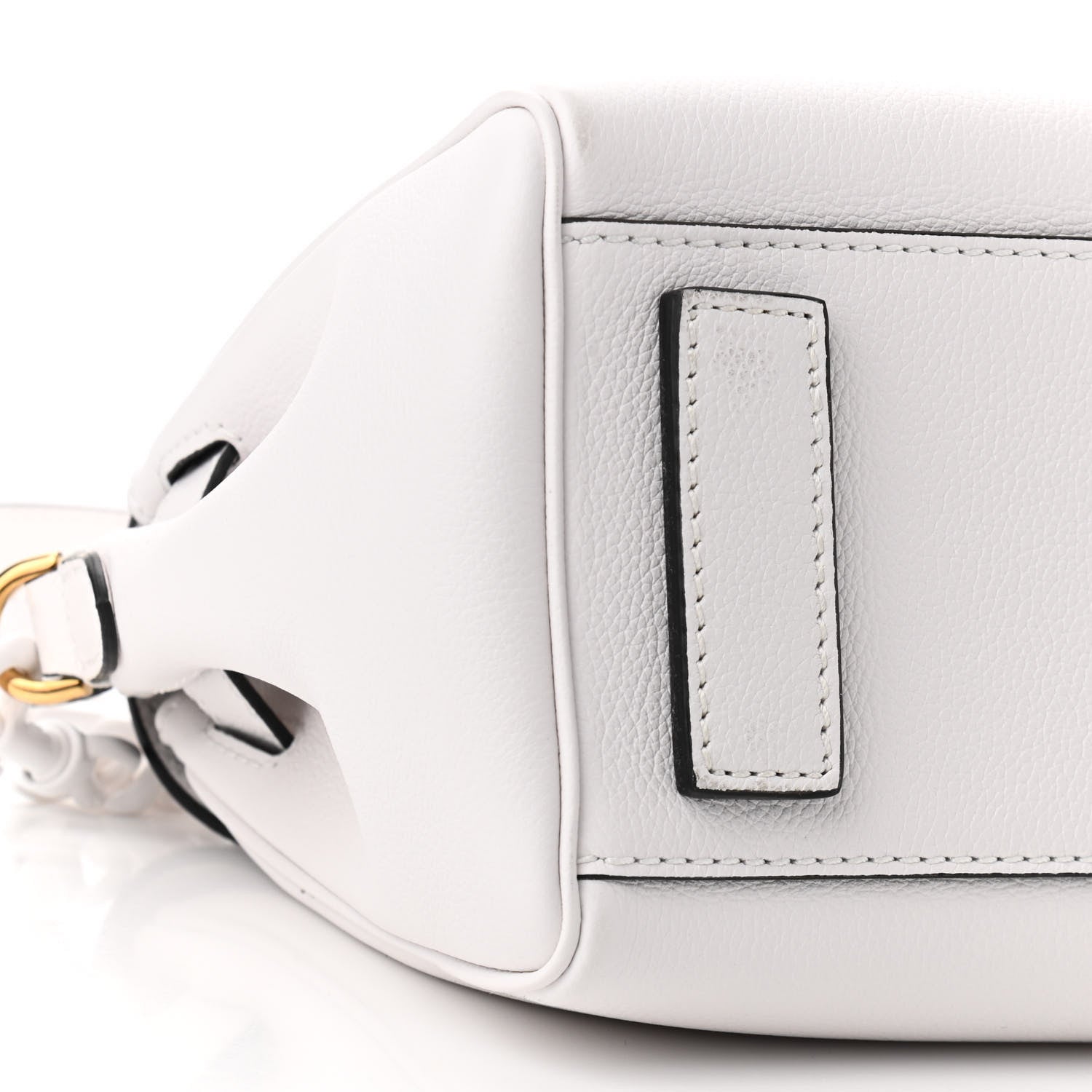 Versace Calfskin Medium La Medusa Top Handle Handbag Optical White 8 of 9