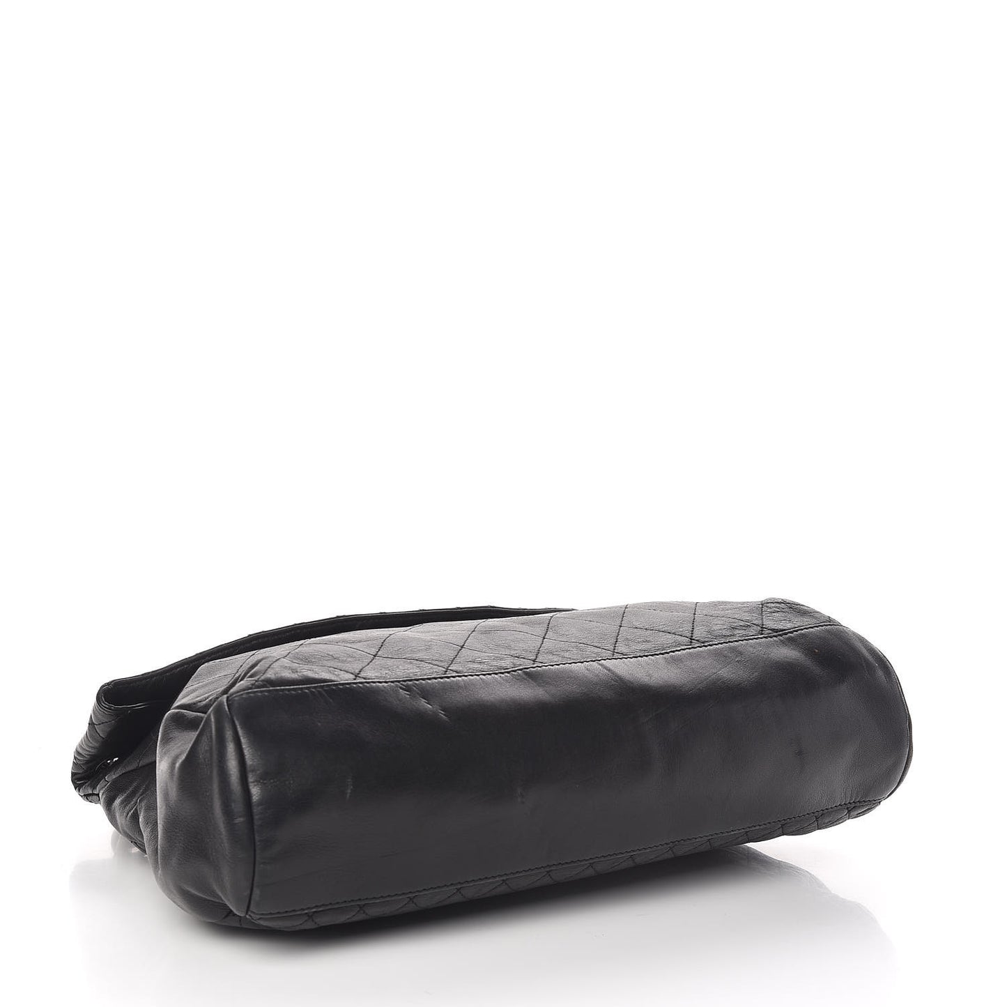 Lambskin Quilted New Lock Flap Black