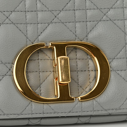 Christian Dior Lambskin Cannage Large Caro Bag Grey 17 of 17