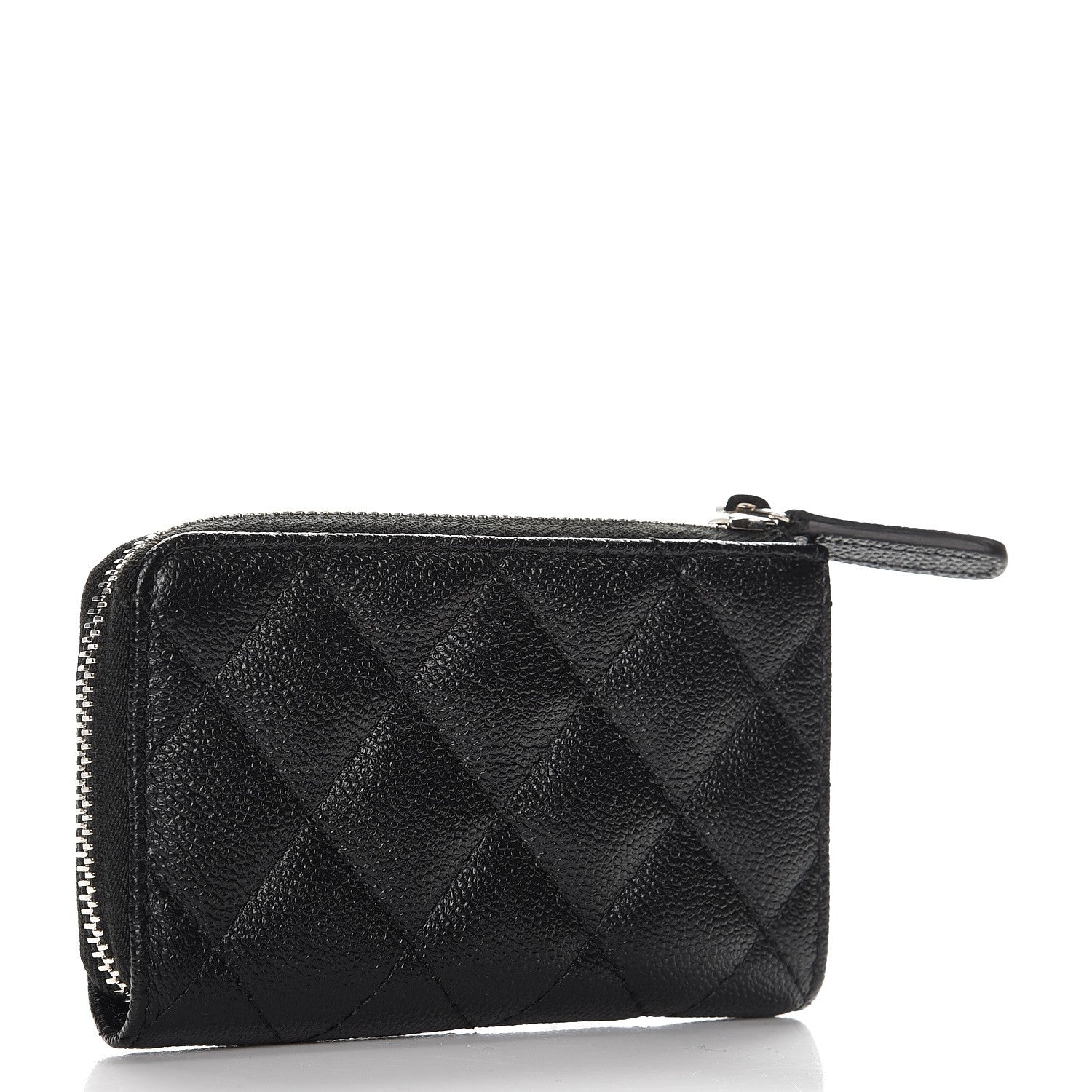 Chanel Caviar Quilted Key Holder Case Black 3 of 8