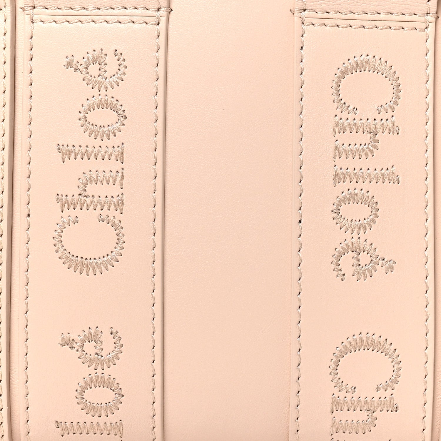 Chloe Calfskin Mini Woody Tote Cement Pink 7 of 9