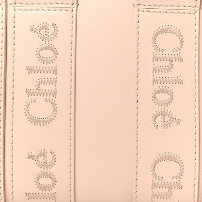 Chloe Calfskin Mini Woody Tote Cement Pink 7 of 9