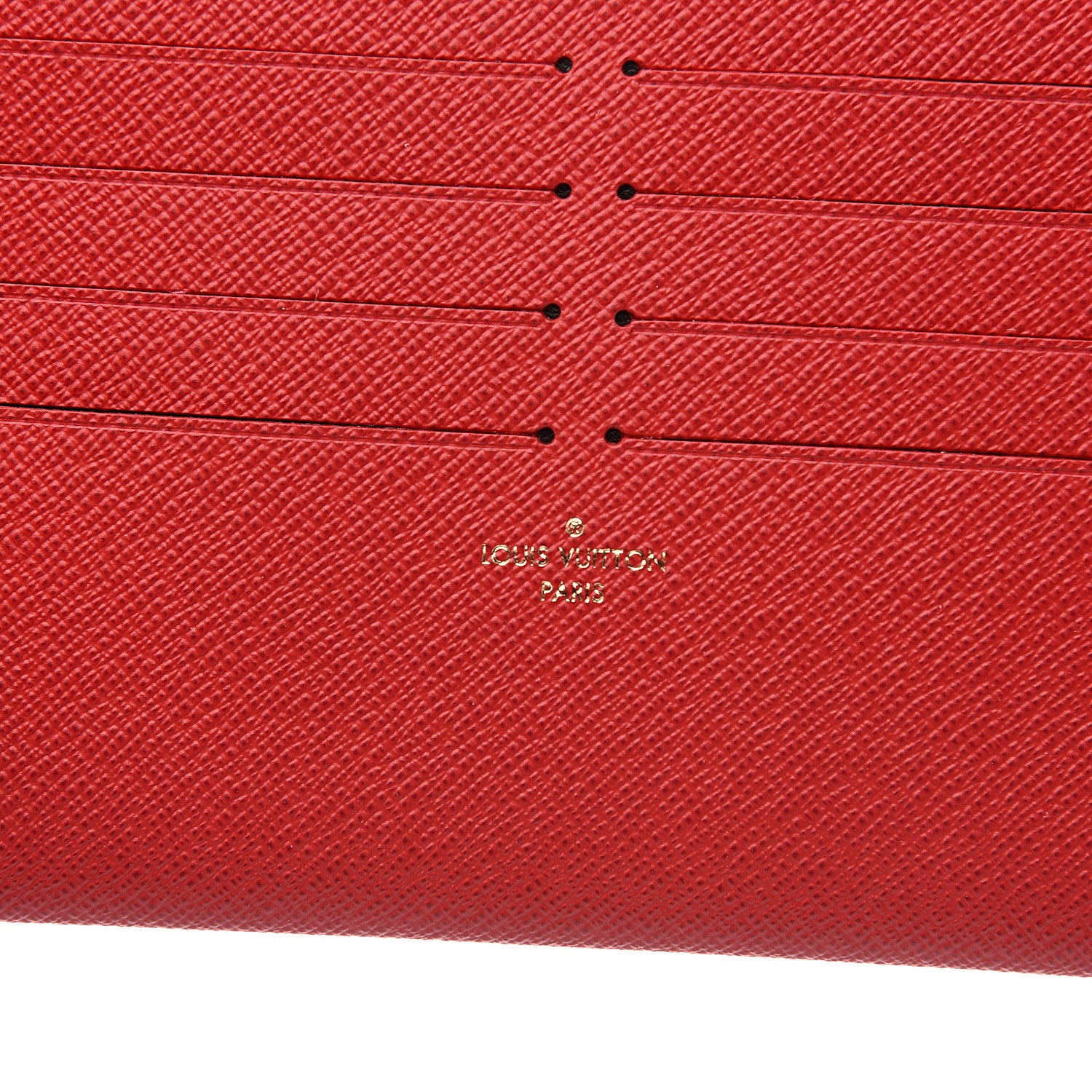 Louis Vuitton Calfskin Felicie Card Holder Insert Cherry 5 of 5