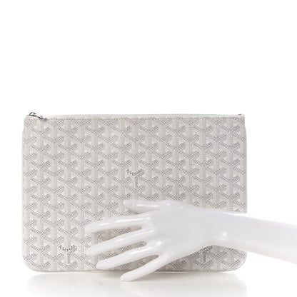 Goyard Goyardine Senat Pochette MM White 2 of 8