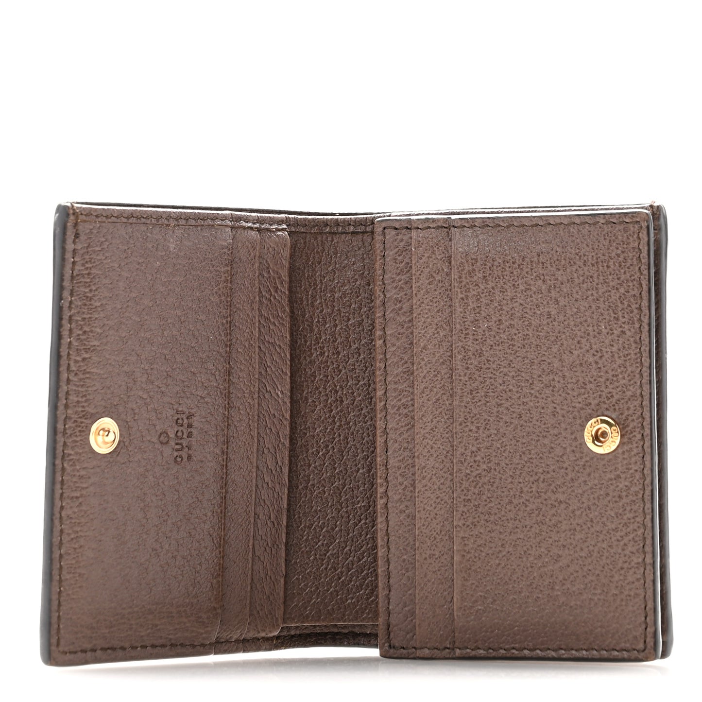 GG Supreme Monogram Web Ophidia Card Case Beige New Acero