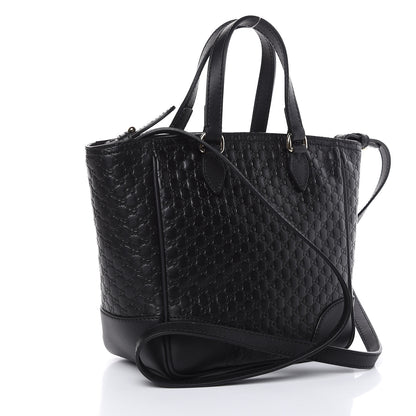 Gucci Microguccissima Small Bree Tote Black 3 of 9