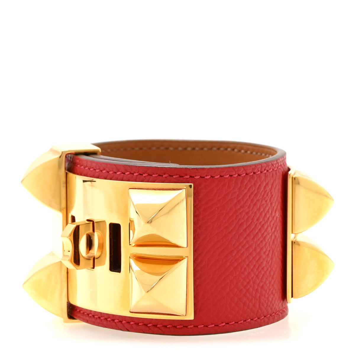 Epsom Collier de Chien CDC Bracelet S Rouge Casaque