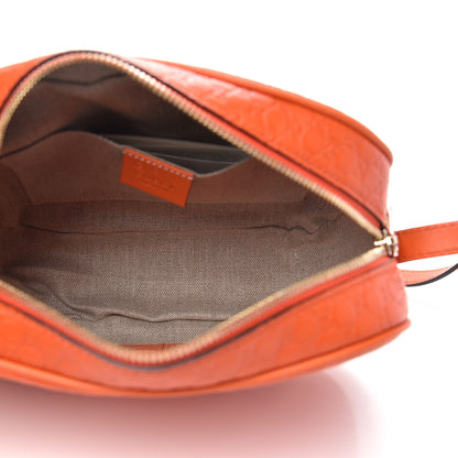 Gucci Soft Microguccissima Mini Bree Messenger Bag Sun Orange 5 of 10