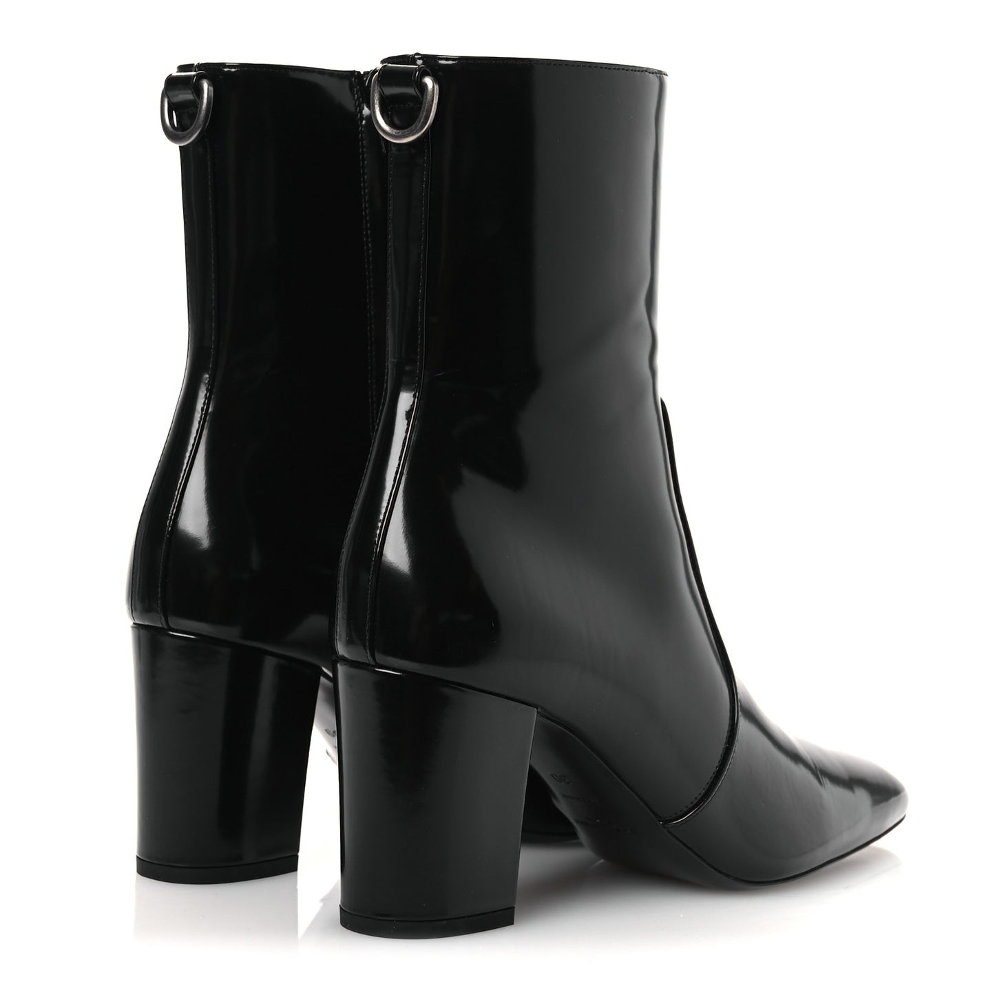 Vitello Marilyn Betty 70 Ankle Zip Boots 39 Black