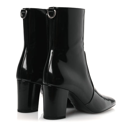 Saint Laurent Vitello Marilyn Betty 70 Ankle Zip Boots 39 Black 5 of 10