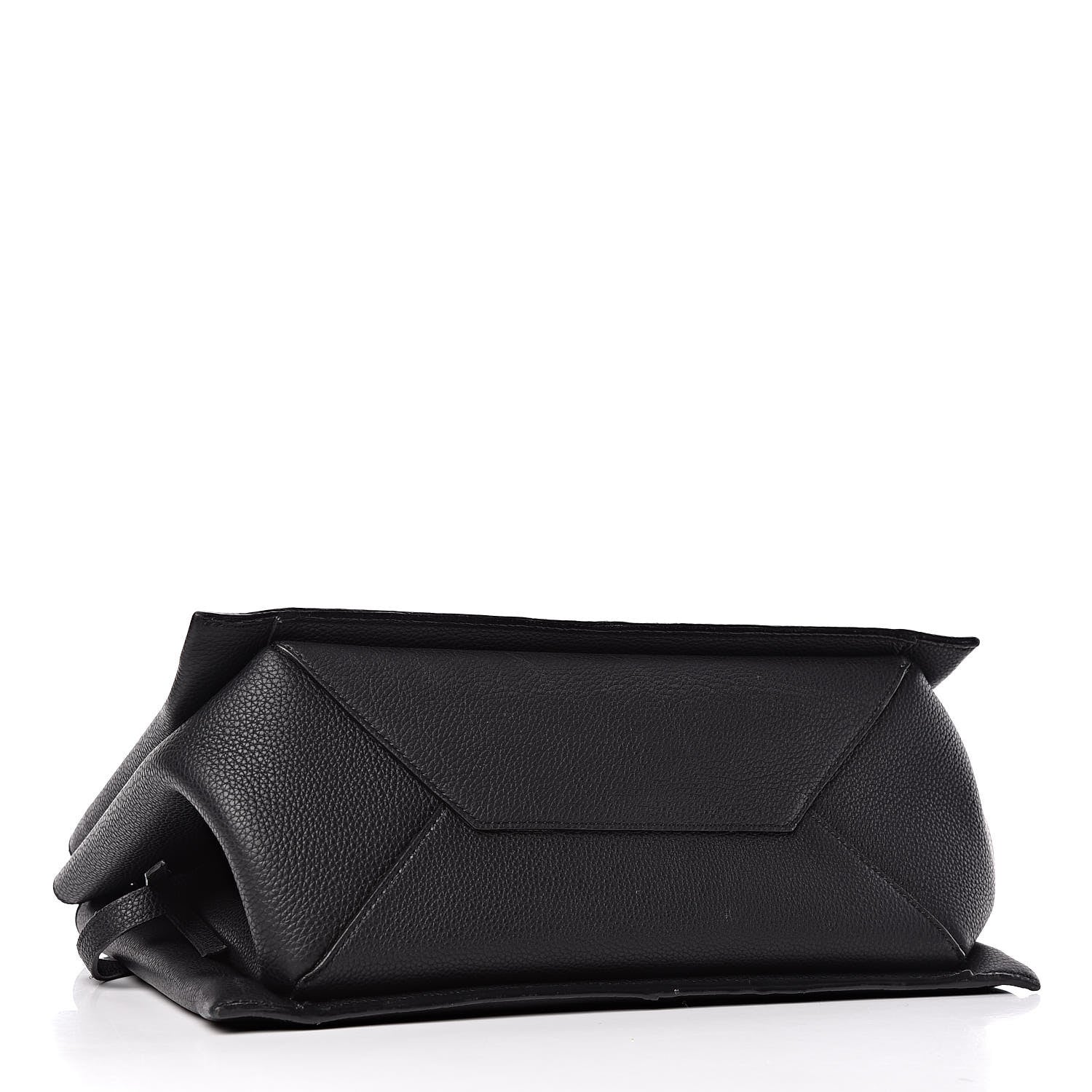 Celine Baby Grained Calfskin Small Tri-Fold Bag Black 4 of 12