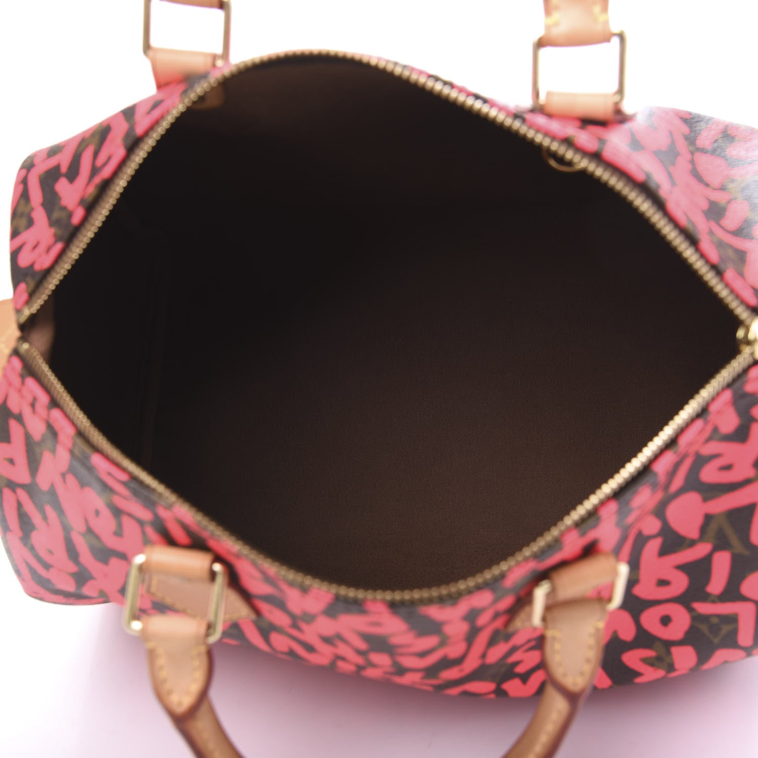 Louis Vuitton Monogram Graffiti Speedy 30 Fuchsia 5 of 13