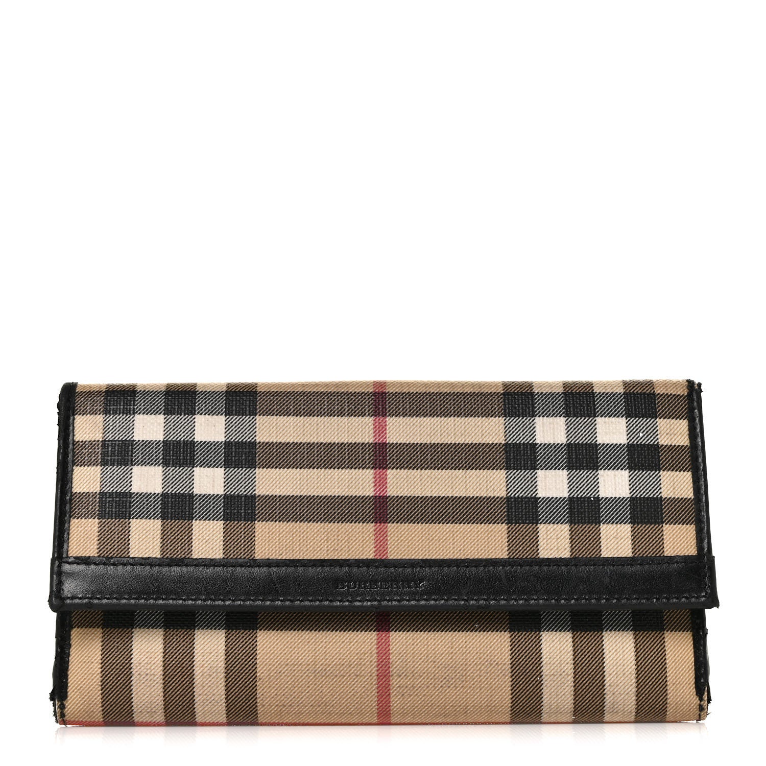 Burberry House Check Continental Wallet Black 1 of 11