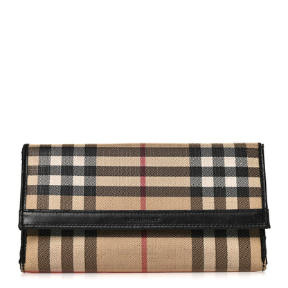 Burberry House Check Continental Wallet Black 1 of 11
