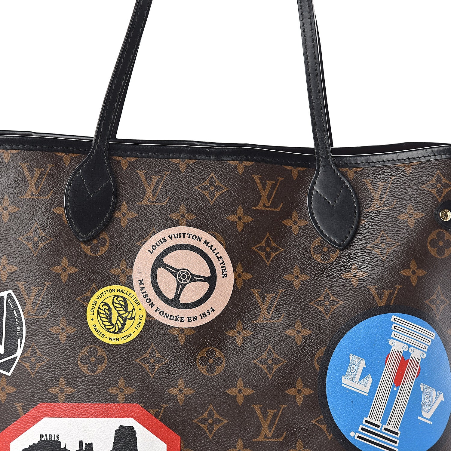 Louis Vuitton Monogram World Tour Neverfull MM 8 of 10