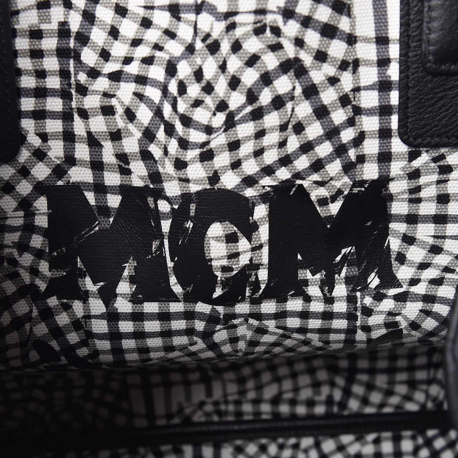 MCM Visetos Large Liz Reversible Shopper Tote Black 11 of 16