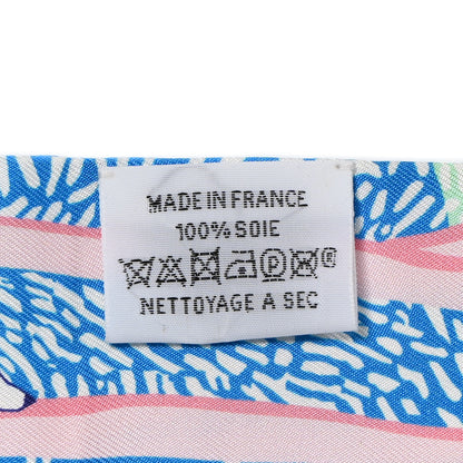 Hermes Silk En Liberte Twilly Rose Vert Bleu 3 of 4