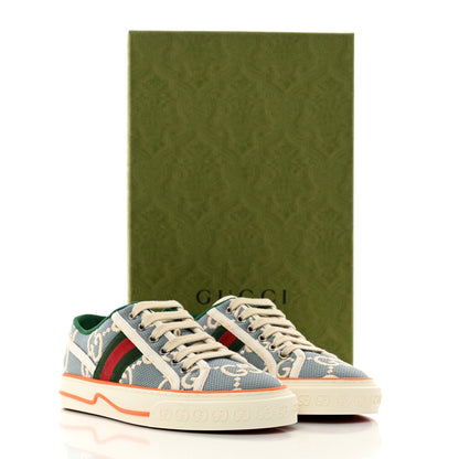 Gucci Cotton GG Monogram Web Womens 1977 Tennis Sneakers 35 Philod Ivory Mystic White 9 of 9