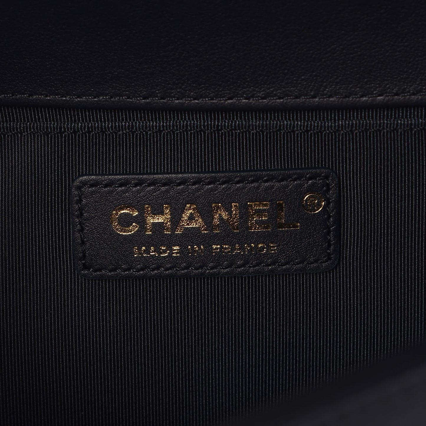 Lambskin Quilted Medium Boy Flap Dark Navy