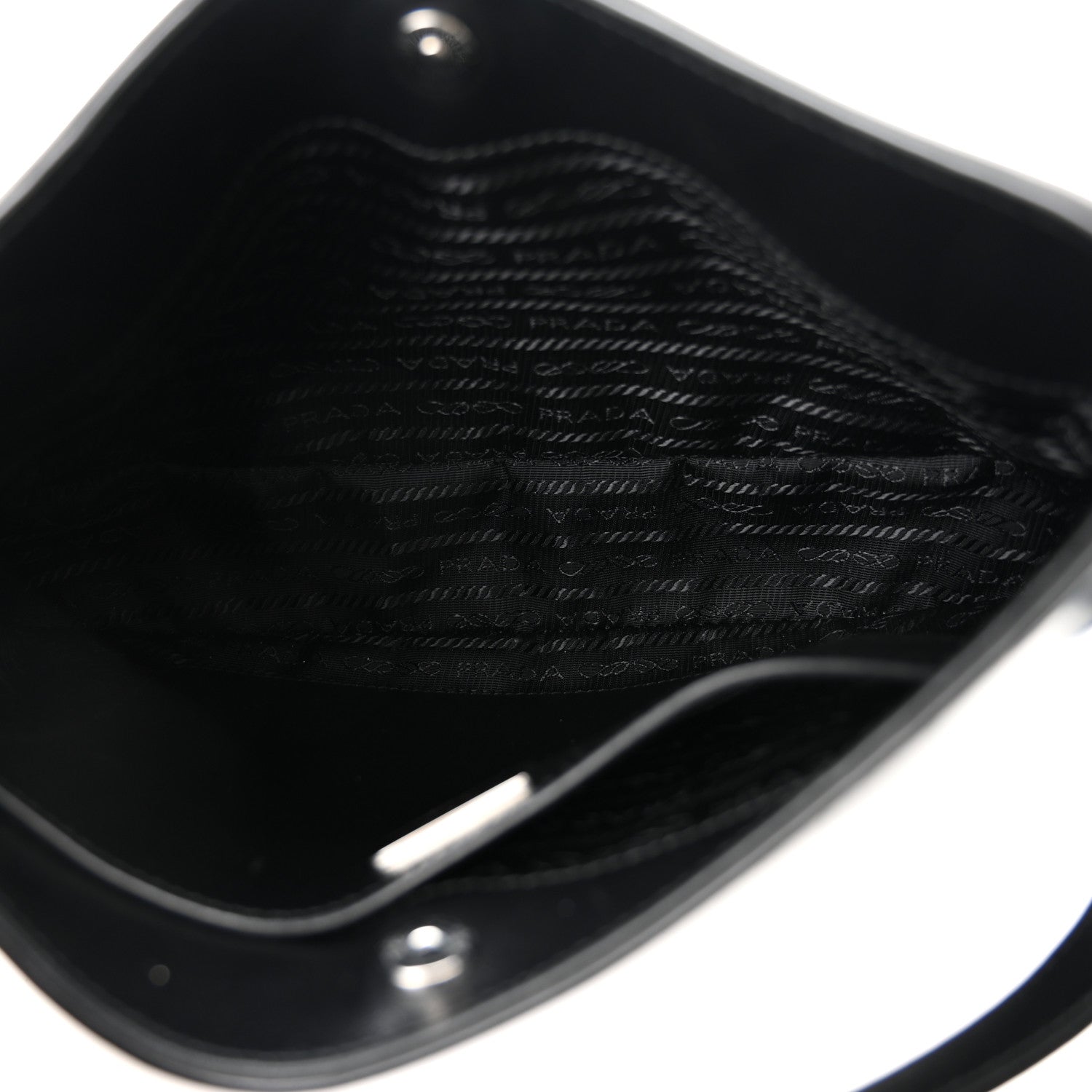 Prada Spazzolato Cleo Shoulder Bag Black 5 of 9