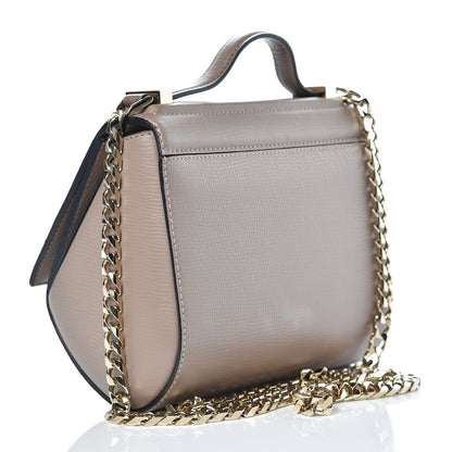 Givenchy Textured Calfskin Mini Pandora Box Chain Crossbody Bag Mastic 3 of 7