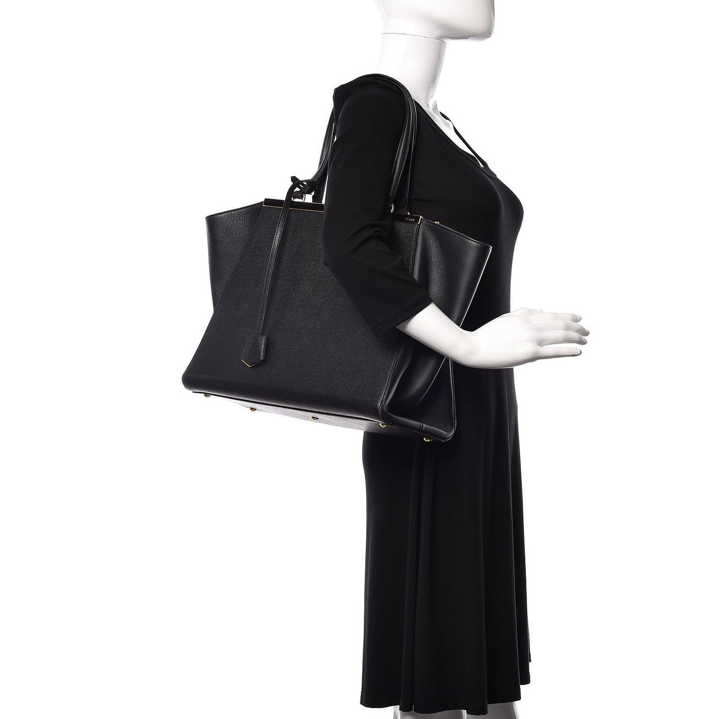Vitello Elite Large 3Jours Tote Black
