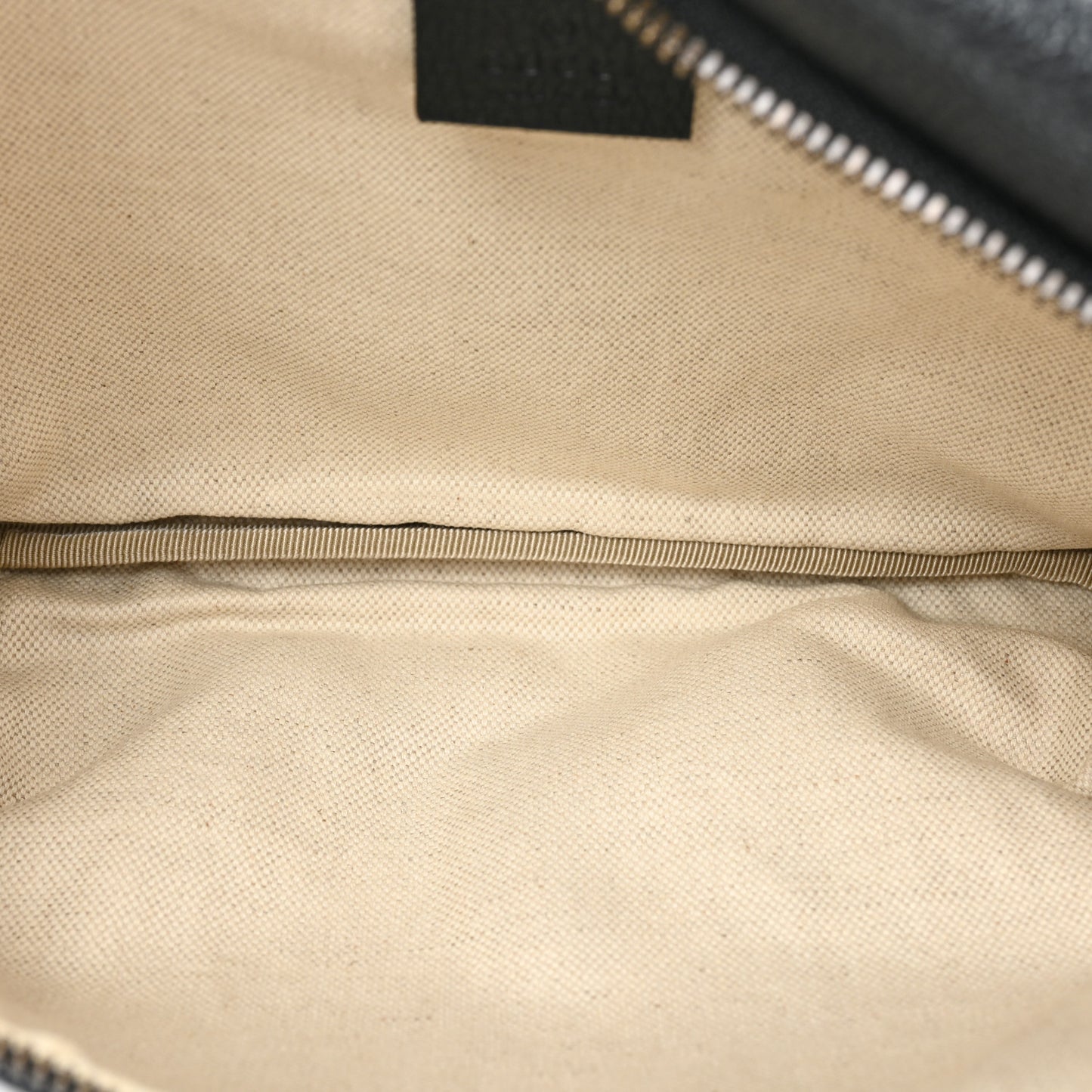 Grained Calfskin Logo Belt Bag Black