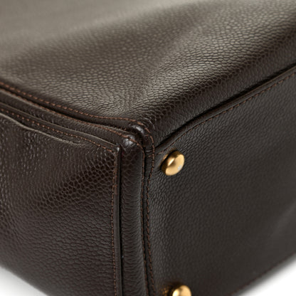 Chanel Caviar Shopper Tote Brown 15 of 17