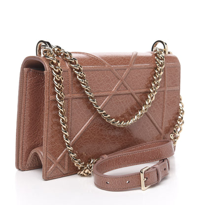 Christian Dior Ceramic Effect Deerskin Medium Diorama Flap Bag Dark Petal 2 of 7