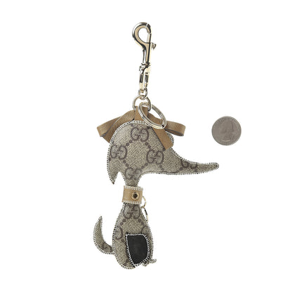 Gucci GG Supreme Monogram Dog Key Charm 2 of 3