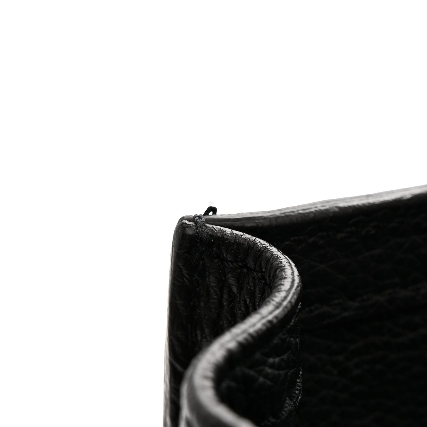 Drummed Calfskin Nano Luggage Black