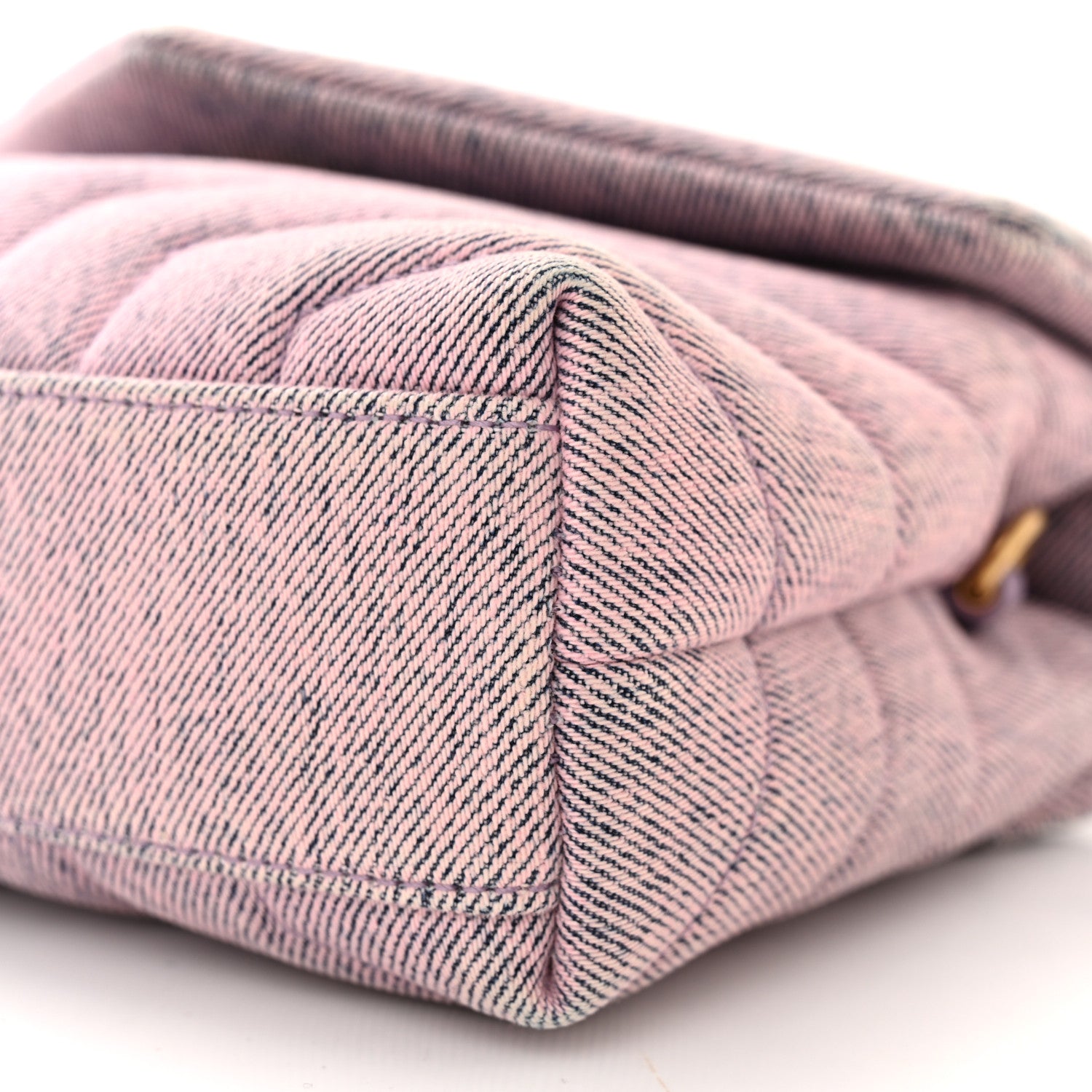 Saint Laurent Denim Y Quilted Monogram Toy Loulou Crossbody Bag Bleached Lilac 10 of 13