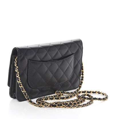 Chanel Caviar Quilted Wallet On Chain WOC Black 2 of 10