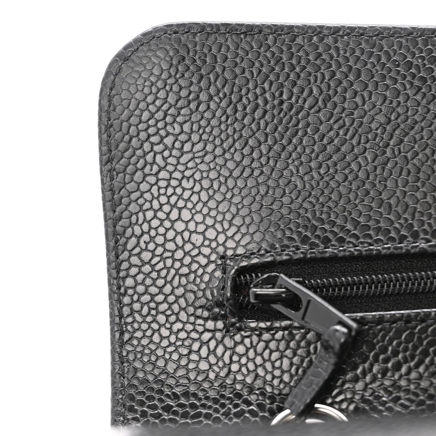Caviar Quilted Small Double Flap Black