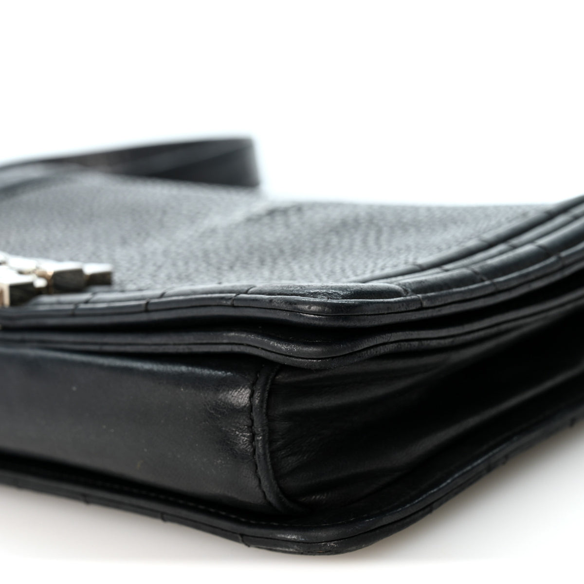 Chanel Galuchat Stingray Medium Boy Flap Black 10 of 10