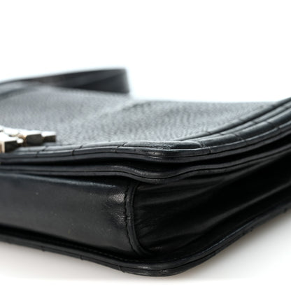 Chanel Galuchat Stingray Medium Boy Flap Black 10 of 10